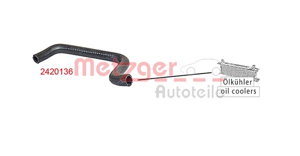 METZGER 2420136 Kühlerschlauch